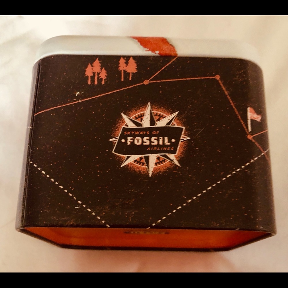 Tortoise Shell Fossil Watch With Original Box - image 8